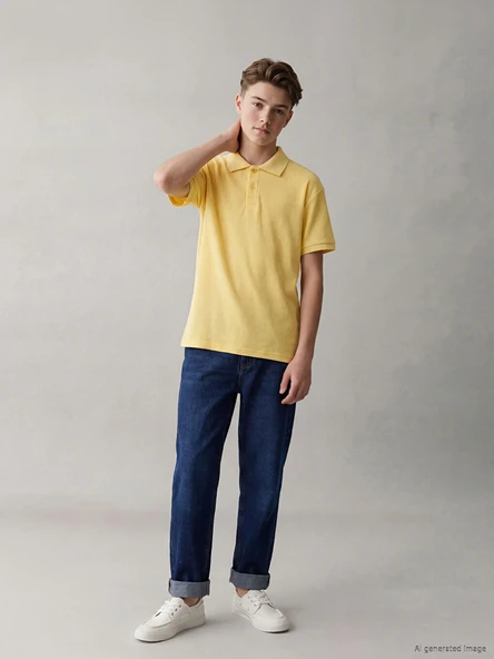 LCW Kids İndigo Regular Fit Erkek Çocuk Jean Pantolon ürün görseli 1