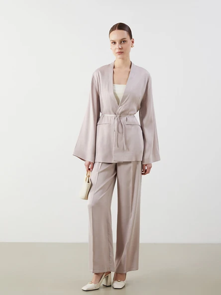 LCW Modest Pembe Loose Fit Kadın Pantolon ürün görseli 1