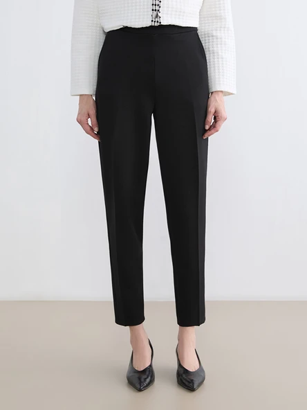 LCW Grace Siyah Regular Fit Kadın Pantolon - Resim 3