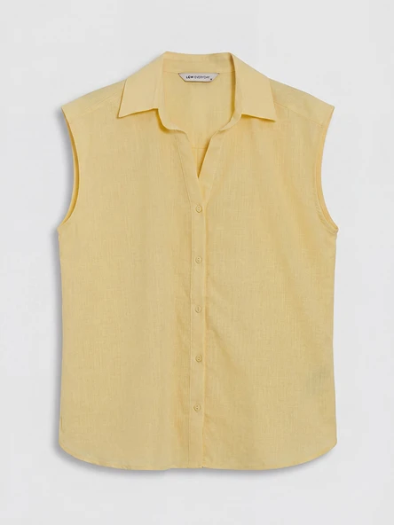 LCW EVERYDAY Bej Regular Fit Kadın Gömlek - Resim 5