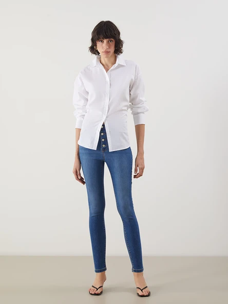 LCW Jeans İndigo Jüpiter Süper Skinny Fit Kadın Jean Pantolon ürün görseli 1