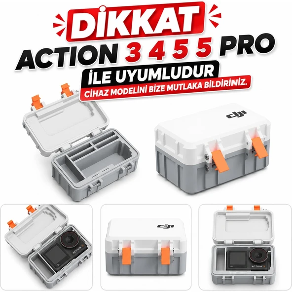 Aksiyon Kamera Taşıma ve Koruma Kutusu Sert Plastik Saklama Çantası Kamera Aksesuar Action 3 4 5 ve 5 Pro Uyumlu ürün görseli 1