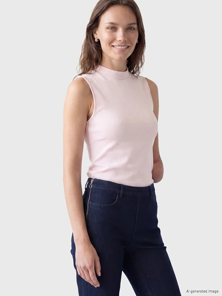 LCW Limitless Pembe Kolay Giyilebilir Yandan ve Omuzdan Çıtçıtlı Bluz ürün görseli 1