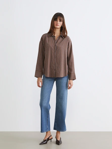 LCW Jeans İndigo Wideleg Kadın Jean Pantolon ürün görseli 1