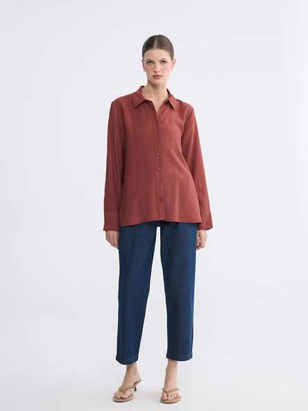 LCWAIKIKI Classic İndigo Beli Lastikli Carrot Fit Kadın Jean Pantolon ürün görseli 1