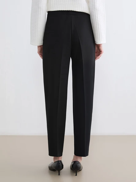 LCW Grace Siyah Regular Fit Kadın Pantolon - Resim 5
