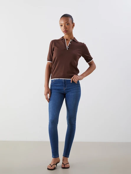 LCW Jeans İndigo Jüpiter Süper Skinny Fit Kadın Jean Pantolon ürün görseli 1