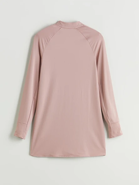 LCW Modest Pembe Dik Yaka Kadın Tunik - Resim 6