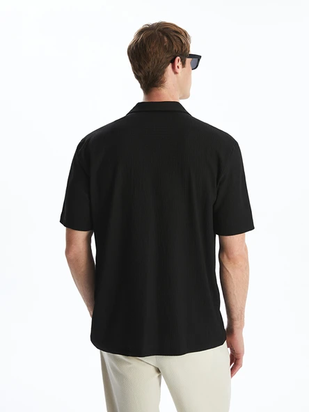 LCW Vision Siyah Regular Fit Erkek Gömlek - Resim 8
