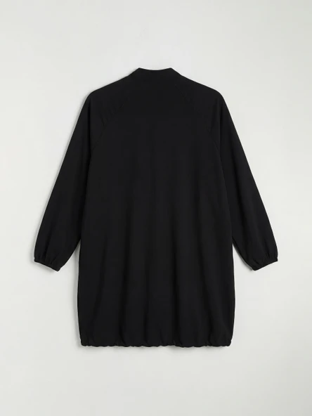 LCW Modest Siyah Dik Yaka Kadın Tunik - Resim 5