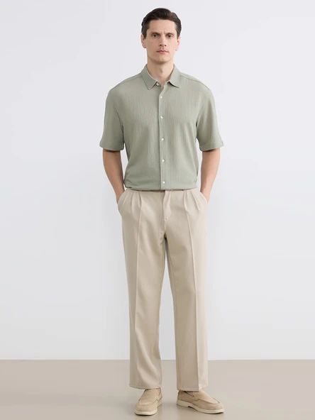 LCW Vision Yeşil Regular Fit Erkek Gömlek - Resim 2