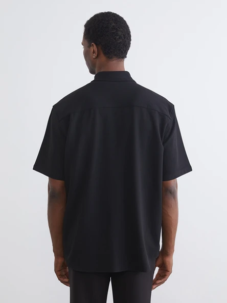 LCW Vision Siyah Regular Fit Erkek Gömlek - Resim 4
