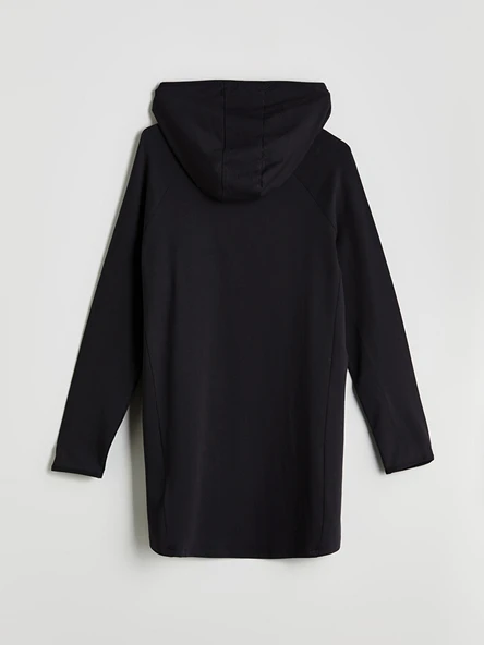 LCW Modest Siyah Kapüşonlu Kadın Tunik - Resim 6