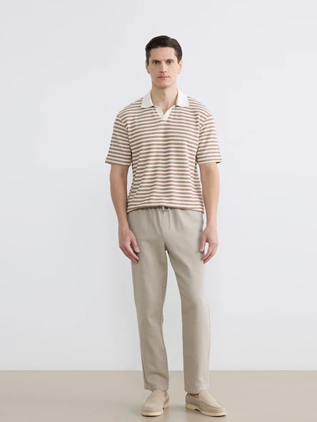 LCW Vision Bej Regular Fit Gabardin Erkek Pantolon ürün görseli 1