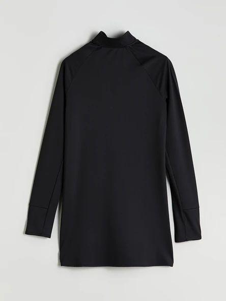LCW Modest Siyah Dik Yaka Kadın Tunik - Resim 6