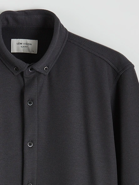 LCW Vision Antrasit Slim Fit Erkek Gömlek - Resim 8