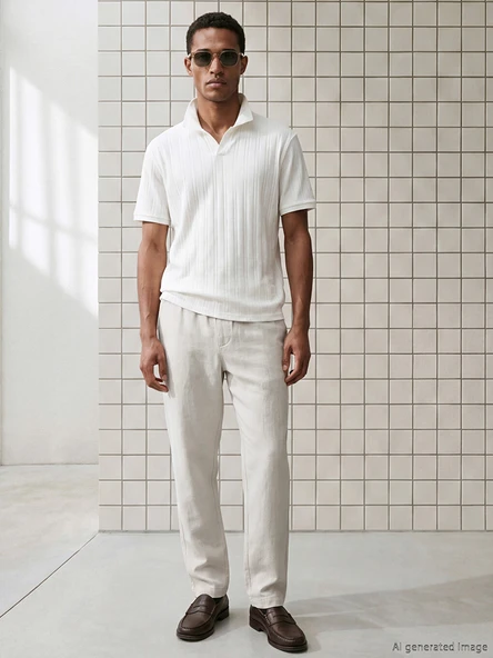 LCW Vision Bej Regular Fit Gabardin Erkek Pantolon ürün görseli 1