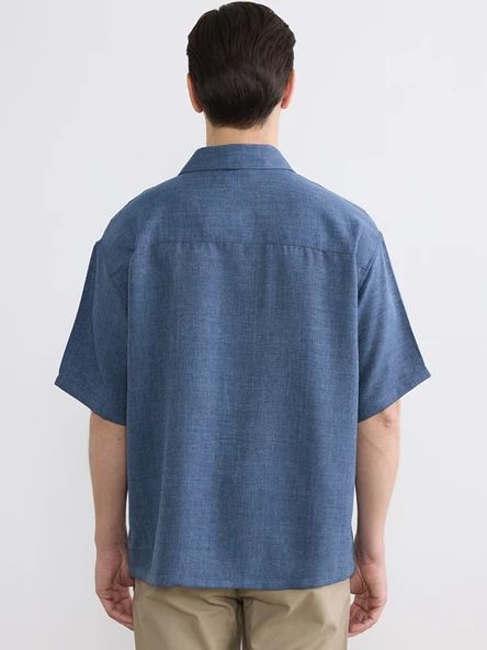 LCW Vision İndigo Regular Fit Erkek Gömlek - Resim 4