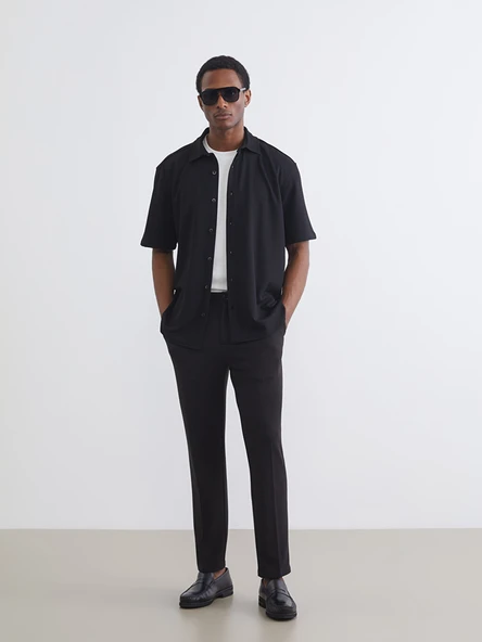 LCW Vision Siyah Regular Fit Erkek Gömlek - Resim 2