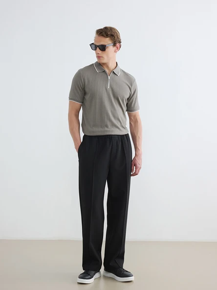 LCW Vision Siyah Regular Fit Erkek Kumaş Pantolon ürün görseli 1