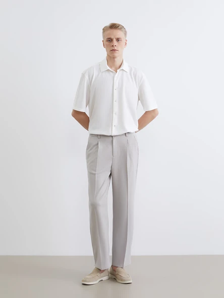 LCW Vision Beyaz Regular Fit Erkek Basic Gömlek - Resim 2