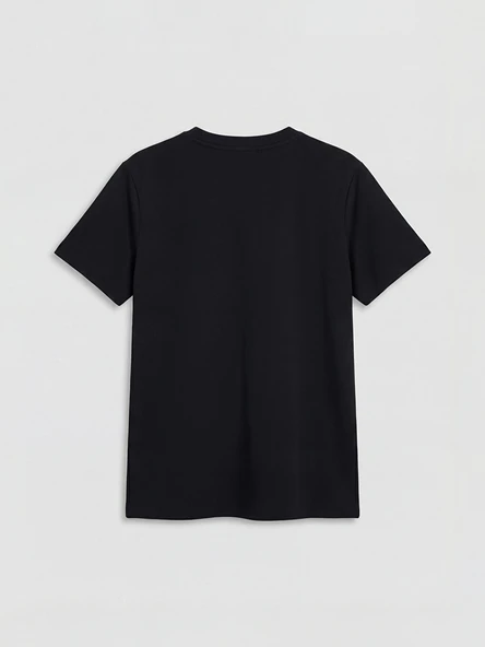 LCW Modest Siyah Nakışlı Soft Touch Kadın Tunik - Resim 6