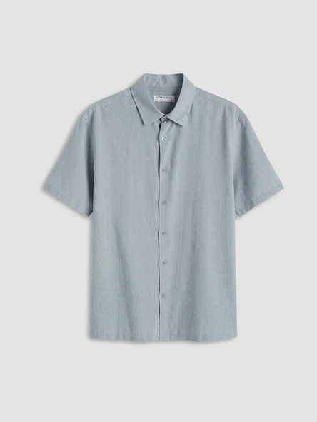 LCW Vision Mavi Regular Fit Erkek Gömlek - Resim 4