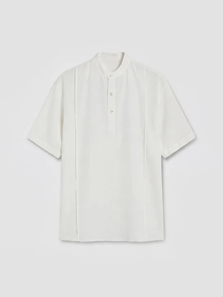 LCW Vision Ekru Regular Fit Erkek Gömlek - Resim 4