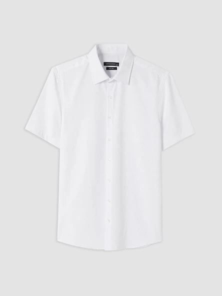 LCW BUSINESS Beyaz Slim Fit Erkek Gömlek ürün görseli 1
