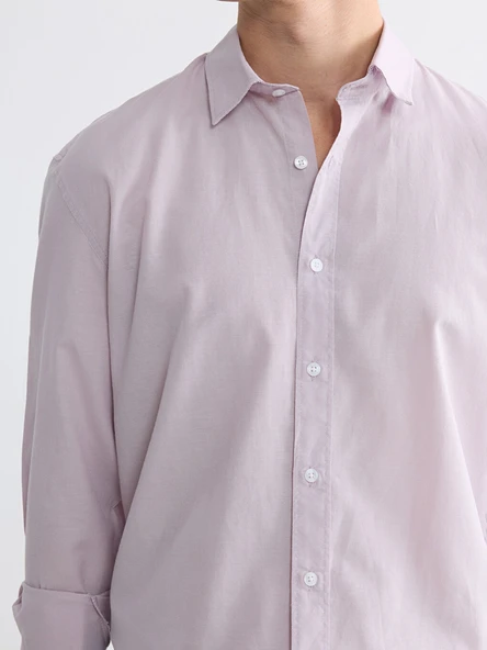 LCW Vision Lila Regular Fit Erkek Gömlek - Resim 4
