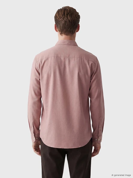 LCW Vision Pembe Regular Fit Erkek Gömlek - Resim 4
