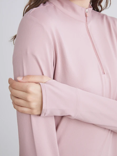 LCW Modest Pembe Dik Yaka Kadın Tunik - Resim 3
