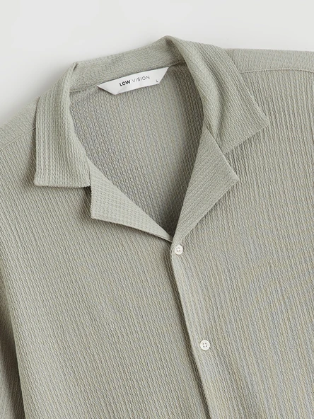 LCW Vision Yeşil Regular Fit Erkek Gömlek - Resim 6