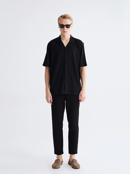 LCW Vision Siyah Regular Fit Erkek Gömlek - Resim 3