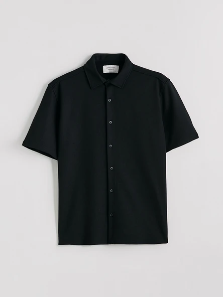 LCW Vision Siyah Regular Fit Erkek Gömlek - Resim 6