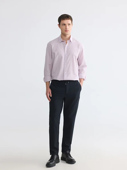 LCW Vision Lila Regular Fit Erkek Gömlek - Resim 3