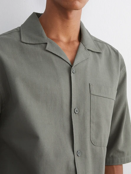 LCW Vision Yeşil Regular Fit Erkek Gömlek - Resim 3
