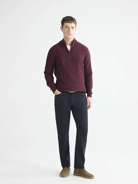 LCWAIKIKI Classic Lacivert Standart Kalıp Erkek Chino Pantolon ürün görseli 1