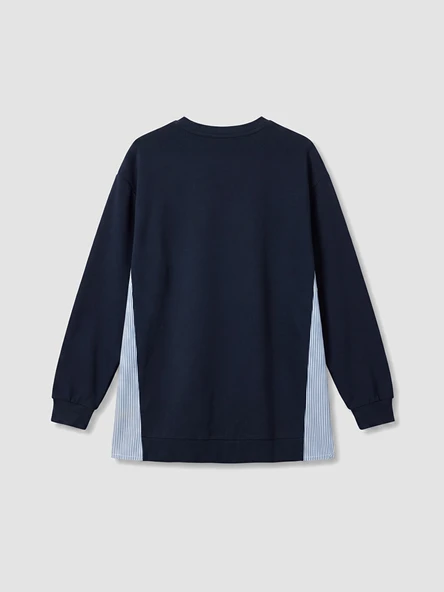 LCW EVERYDAY Lacivert Oversize Soft Touch Kadın Tunik - Resim 7