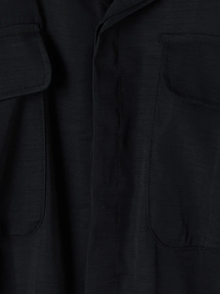 LCW Vision Siyah Regular Fit Erkek Armürlü Gömlek - Resim 7