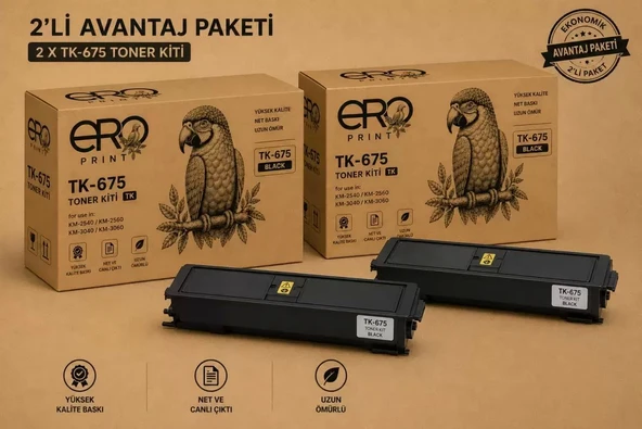 Kyocera KM-3060 Muadil Toner - 2'li Avantaj Paket ürün görseli 1