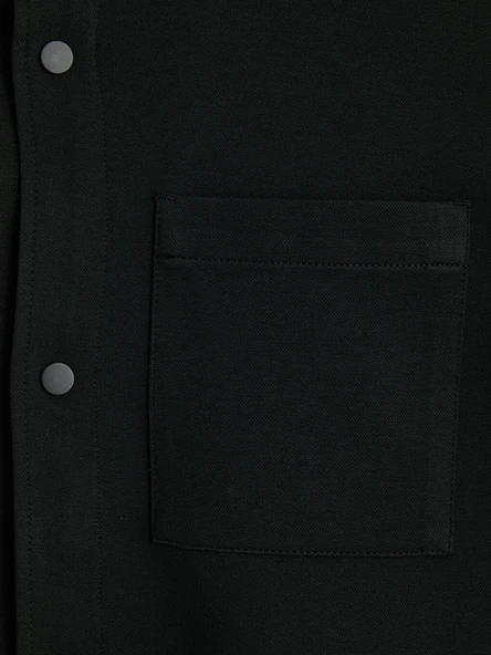 LCW Vision Siyah Regular Fit Erkek Gömlek - Resim 7