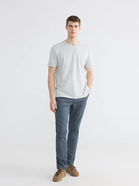 LCWAIKIKI Classic İndigo Standart Kalıp Erkek Chino Pantolon ürün görseli 1