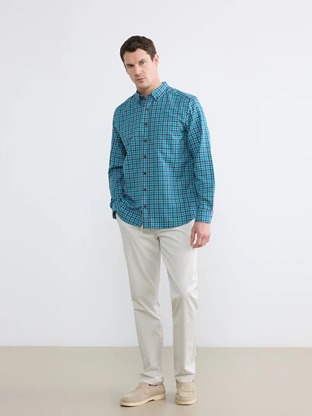LCWAIKIKI Classic Bej Standart Kalıp Gabardin Erkek Chino Pantolon ürün görseli 1