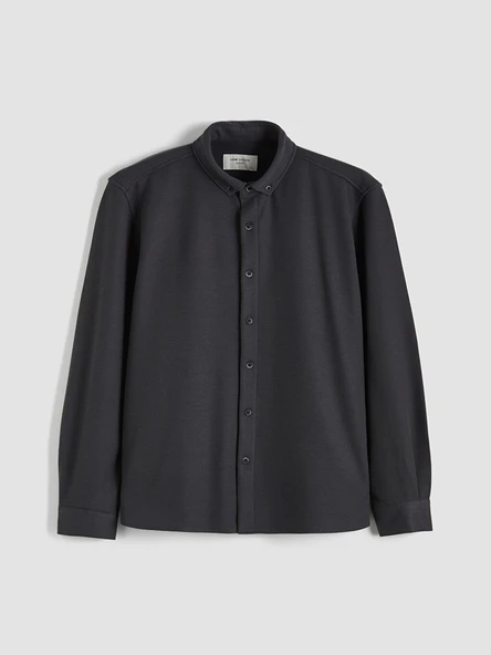 LCW Vision Antrasit Slim Fit Erkek Gömlek - Resim 7