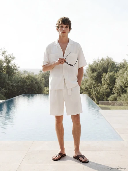 LCW Vision Beyaz Regular Fit Erkek Gömlek - Resim 2