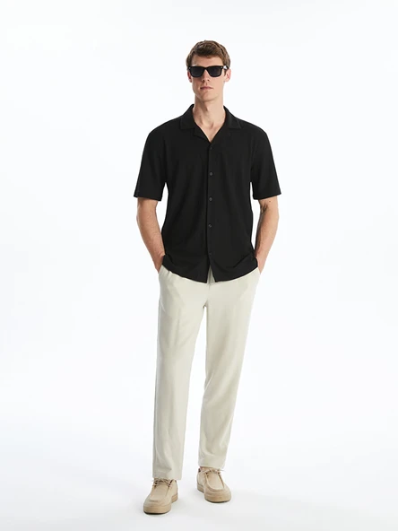 LCW Vision Siyah Regular Fit Erkek Gömlek - Resim 4