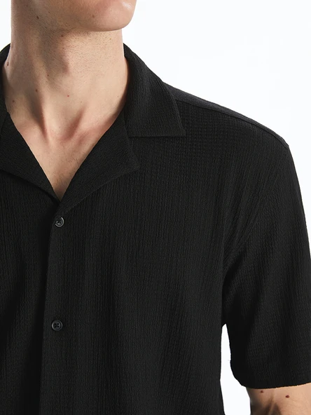 LCW Vision Siyah Regular Fit Erkek Gömlek - Resim 6