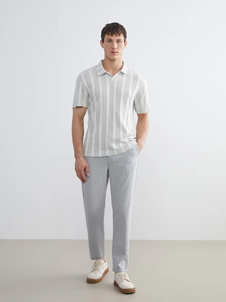 LCW Vision Gri Slim Fit Erkek Pantolon ürün görseli 1