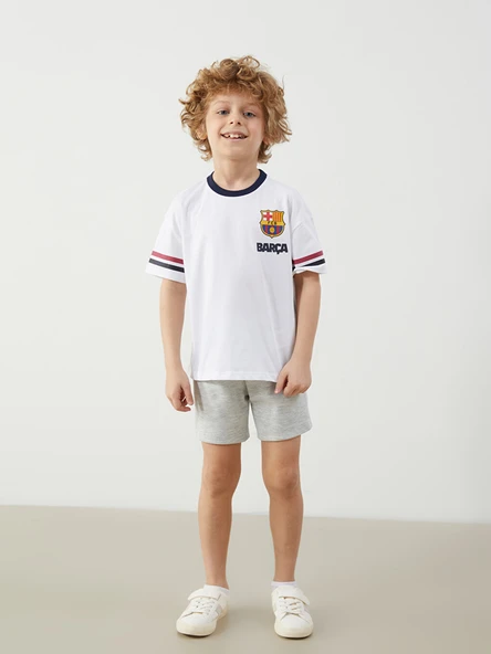 LCW Kids Gri Beli Lastikli Basic Erkek Çocuk Şort - Resim 2